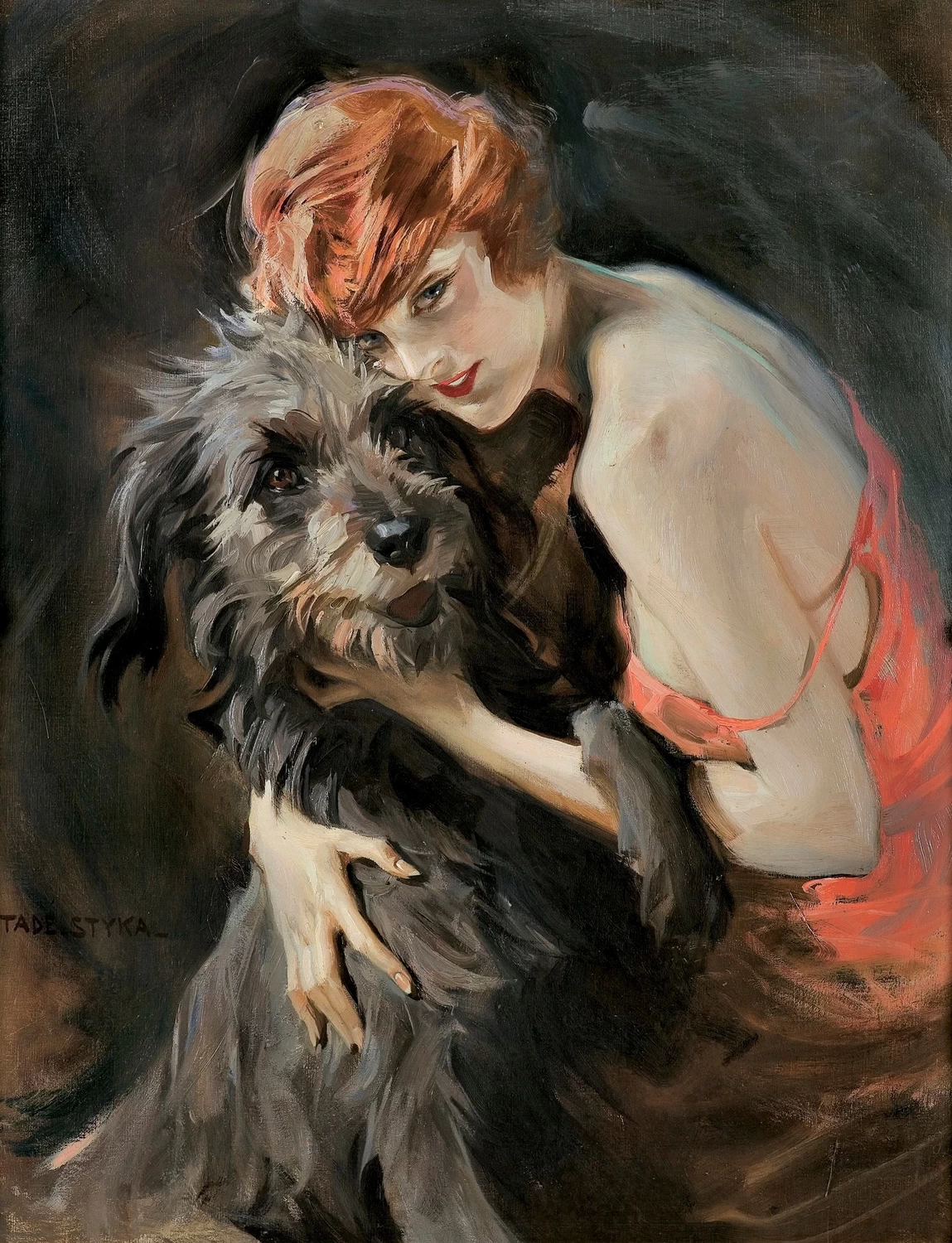 La donna con il cane